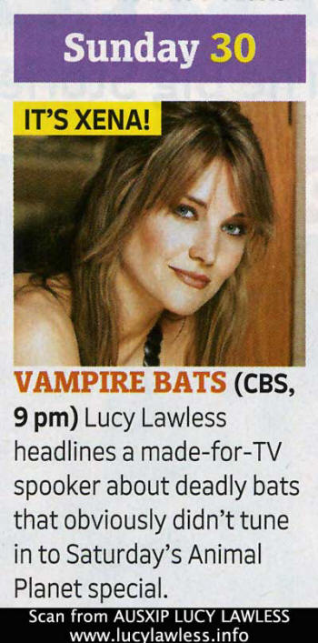 Lucy Lawless TV Guide Scan